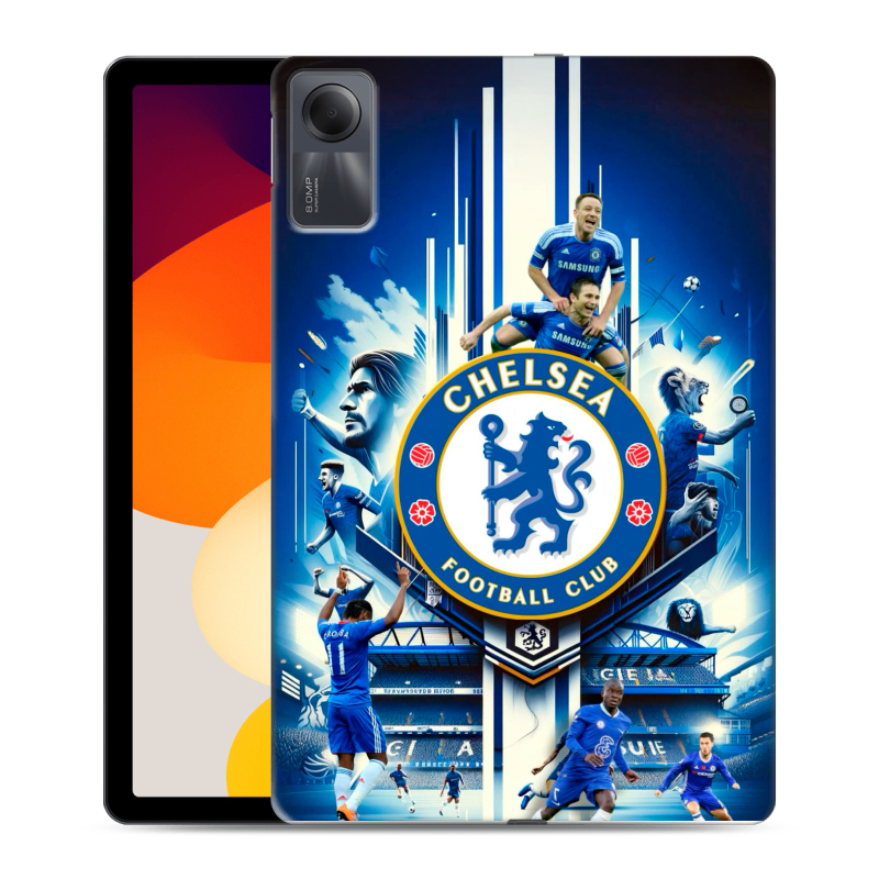 Силиконовый чехол на Xiaomi RedMi Pad SE с принтом Chelsea Челси Силиконовый чехол на Xiaomi RedMi Pad SE с принтом Chelsea Челси