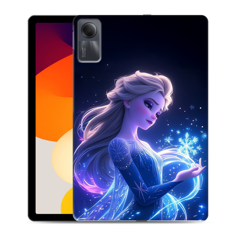Силиконовый чехол на Xiaomi RedMi Pad SE с принтом Холодное сердце Frozen Силиконовый чехол на Xiaomi RedMi Pad SE с принтом Холодное сердце Frozen