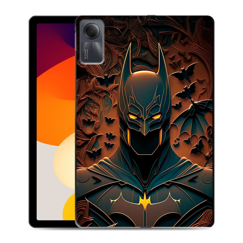 Силиконовый чехол на Xiaomi RedMi Pad SE с принтом Batman Бэтмен Силиконовый чехол на Xiaomi RedMi Pad SE с принтом Batman Бэтмен