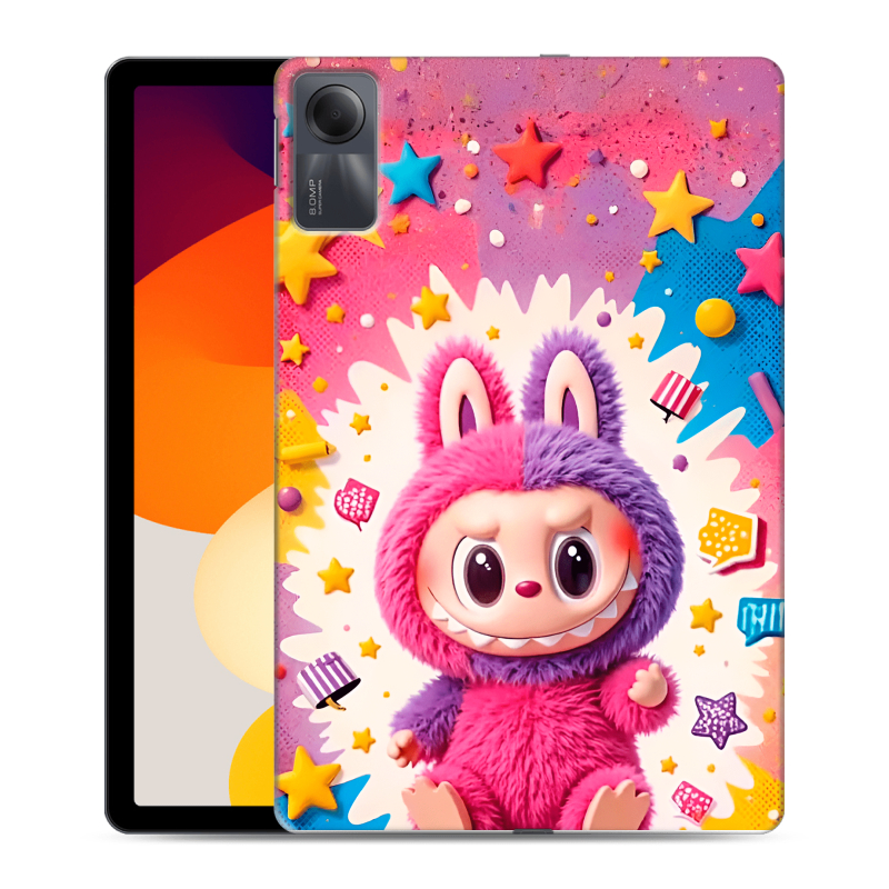 Силиконовый чехол на Xiaomi RedMi Pad SE с принтом Labubu Лабубу Силиконовый чехол на Xiaomi RedMi Pad SE с принтом Labubu Лабубу