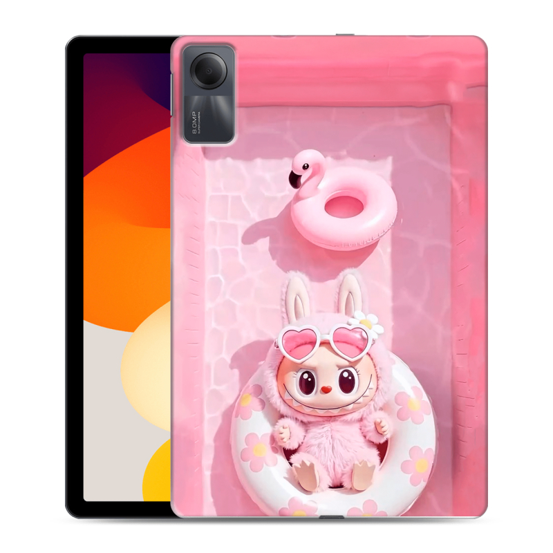 Силиконовый чехол на Xiaomi RedMi Pad SE с принтом Labubu Лабубу Силиконовый чехол на Xiaomi RedMi Pad SE с принтом Labubu Лабубу