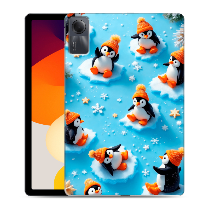 Силиконовый чехол на Xiaomi RedMi Pad SE с принтом Новый год Силиконовый чехол на Xiaomi RedMi Pad SE с принтом Новый год