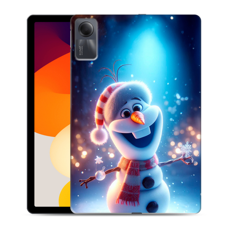 Силиконовый чехол на Xiaomi RedMi Pad SE с принтом Новый год Силиконовый чехол на Xiaomi RedMi Pad SE с принтом Новый год