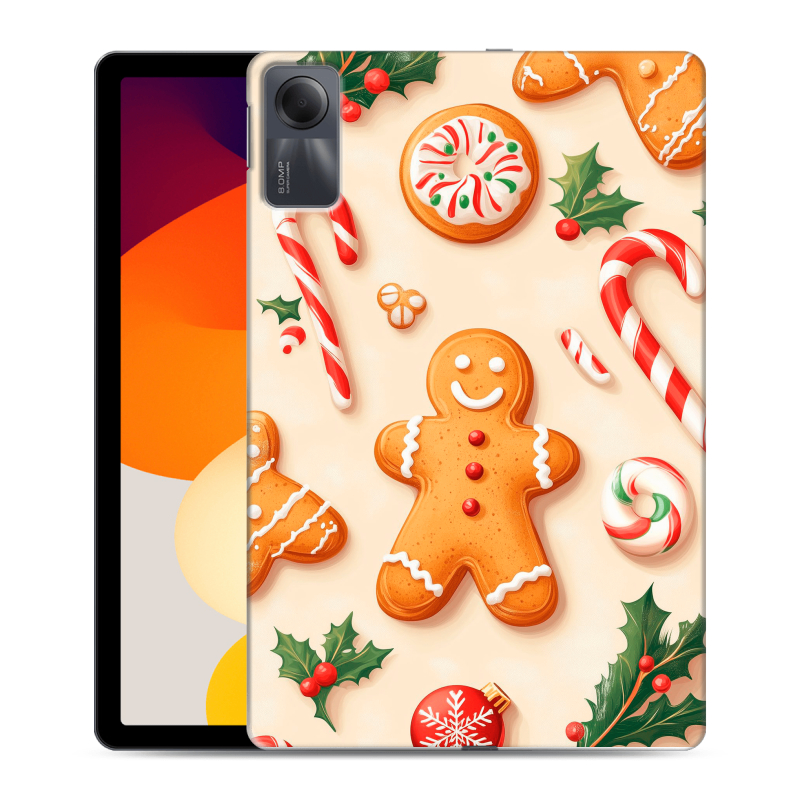 Силиконовый чехол на Xiaomi RedMi Pad SE с принтом Новый год Силиконовый чехол на Xiaomi RedMi Pad SE с принтом Новый год