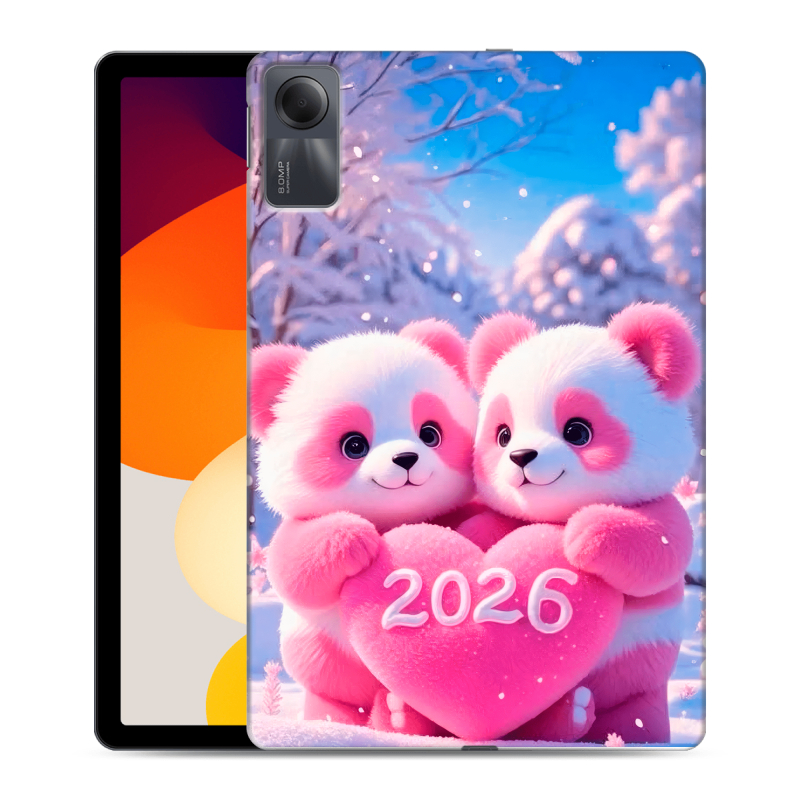 Силиконовый чехол на Xiaomi RedMi Pad SE с принтом Новый год Силиконовый чехол на Xiaomi RedMi Pad SE с принтом Новый год
