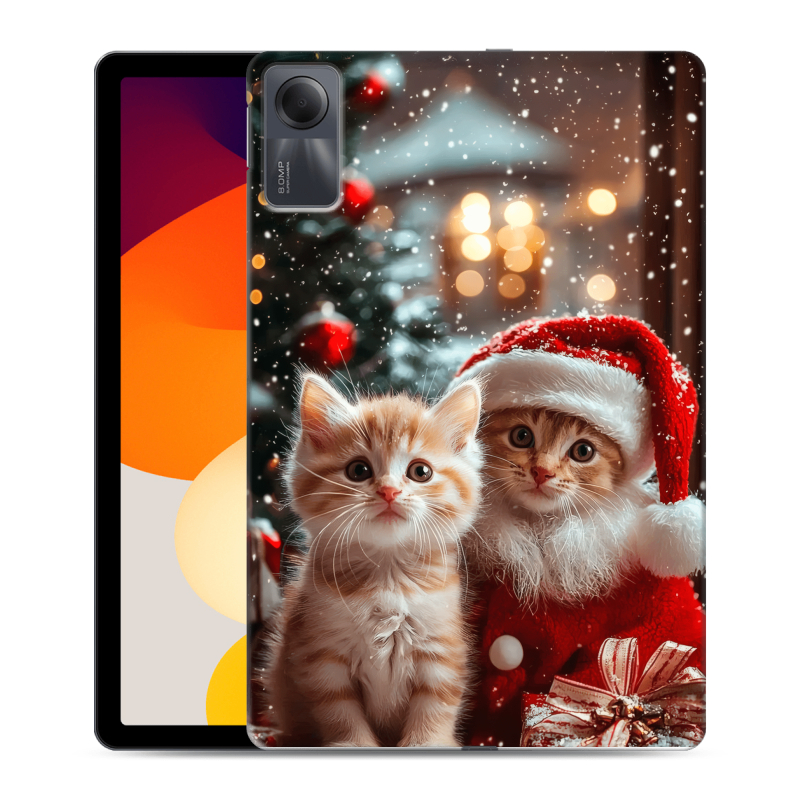 Силиконовый чехол на Xiaomi RedMi Pad SE с принтом Новый год Силиконовый чехол на Xiaomi RedMi Pad SE с принтом Новый год