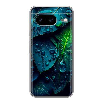 Силиконовый чехол на Google Pixel 8 с принтом Листья