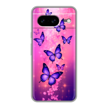 Силиконовый чехол на Google Pixel 8 с принтом Бабочки