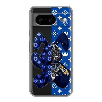 Силиконовый чехол на Google Pixel 8 с принтом Луи робот