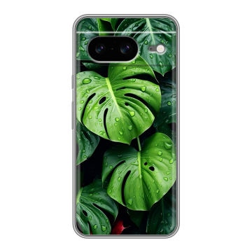 Силиконовый чехол на Google Pixel 8 с принтом Листья