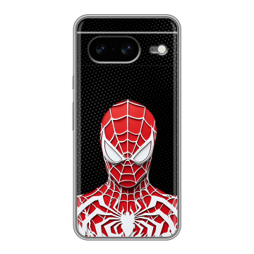 Силиконовый чехол на Google Pixel 8 с принтом человек паук spiderman