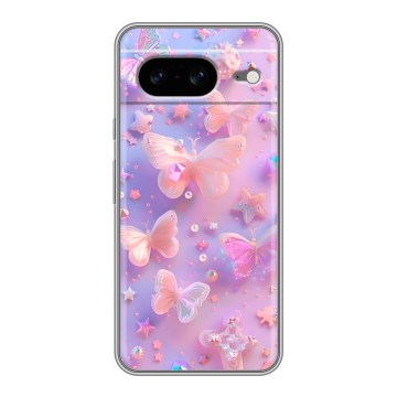 Силиконовый чехол на Google Pixel 8 с принтом Бабочки Силиконовый чехол на Google Pixel 8 с принтом Бабочки