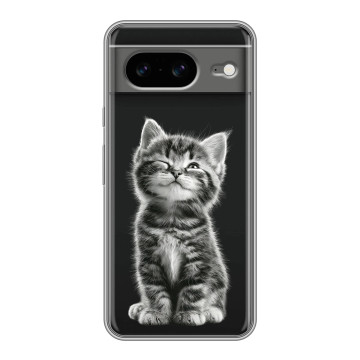 Силиконовый чехол на Google Pixel 8 с принтом Котенок