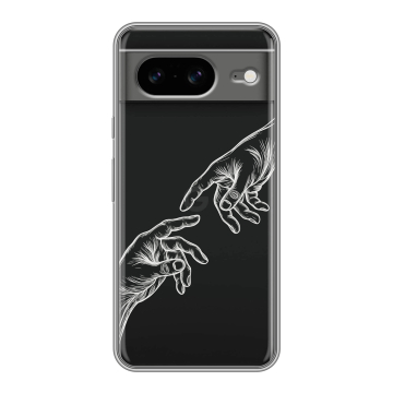 Силиконовый чехол на Google Pixel 8 с принтом Сотворение мира