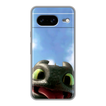 Силиконовый чехол на Google Pixel 8 с принтом Как приручить дракона