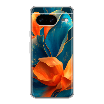 Силиконовый чехол на Google Pixel 8 с принтом Цветы