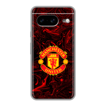 Силиконовый чехол на Google Pixel 8 с принтом Manchester United