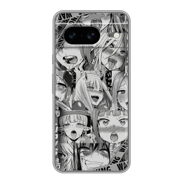 Силиконовый чехол на Google Pixel 8 с принтом Ahegao Ахегао Аниме