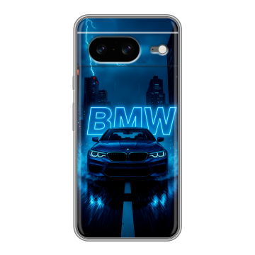 Силиконовый чехол на Google Pixel 8 с принтом BMW БМВ Силиконовый чехол на Google Pixel 8 с принтом BMW БМВ