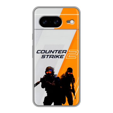 Силиконовый чехол на Google Pixel 8 с принтом Counter Strike