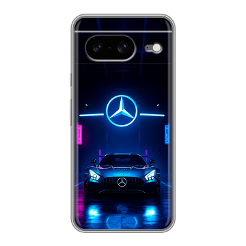 Силиконовый чехол на Google Pixel 8 с принтом Mercedes Мерседес