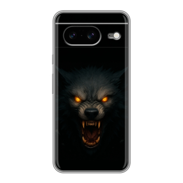 Силиконовый чехол на Google Pixel 8 с принтом Волк