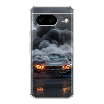 Силиконовый чехол на Google Pixel 8 с принтом BMW БМВ Силиконовый чехол на Google Pixel 8 с принтом BMW БМВ
