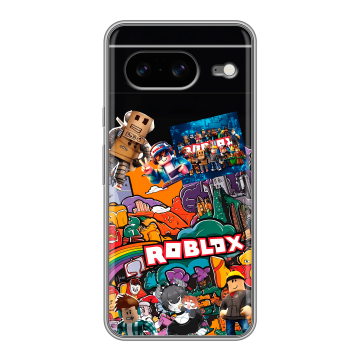 Силиконовый чехол на Google Pixel 8 с принтом Roblox Роблокс Силиконовый чехол на Google Pixel 8 с принтом Roblox Роблокс