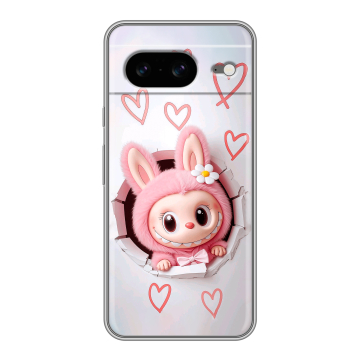 Силиконовый чехол на Google Pixel 8 с принтом Labubu Лабубу Силиконовый чехол на Google Pixel 8 с принтом Labubu Лабубу