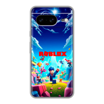 Силиконовый чехол на Google Pixel 8 с принтом Roblox Роблокс