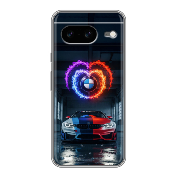 Силиконовый чехол на Google Pixel 8 с принтом BMW БМВ