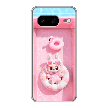 Силиконовый чехол на Google Pixel 8 с принтом Labubu Лабубу