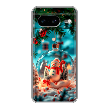 Силиконовый чехол на Google Pixel 8 с принтом Новый год