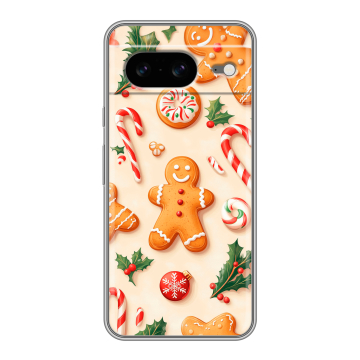 Силиконовый чехол на Google Pixel 8 с принтом Новый год