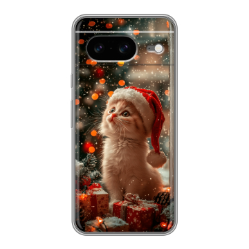 Силиконовый чехол на Google Pixel 8 с принтом Новый год