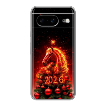 Силиконовый чехол на Google Pixel 8 с принтом Новый год