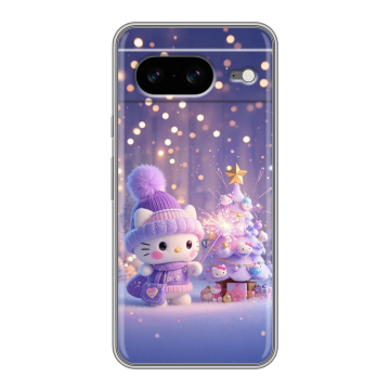 Силиконовый чехол на Google Pixel 8 с принтом Новый год Силиконовый чехол на Google Pixel 8 с принтом Новый год