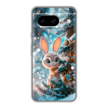 Силиконовый чехол на Google Pixel 8 с принтом Новый год Силиконовый чехол на Google Pixel 8 с принтом Новый год
