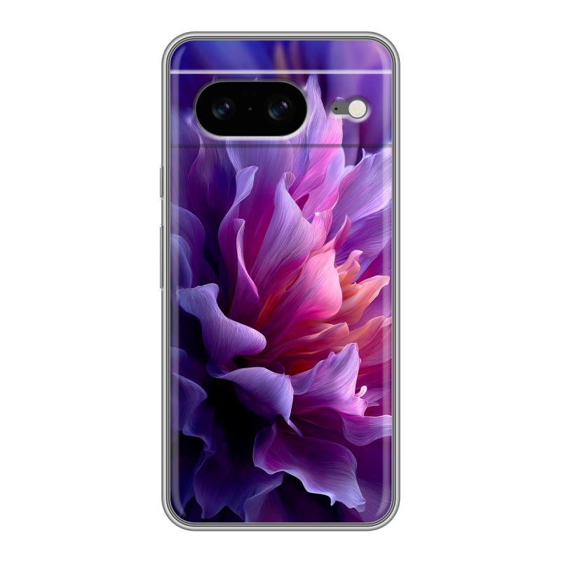 Силиконовый чехол на Google Pixel 8 с принтом женский цветы Силиконовый чехол на Google Pixel 8 с принтом женский цветы