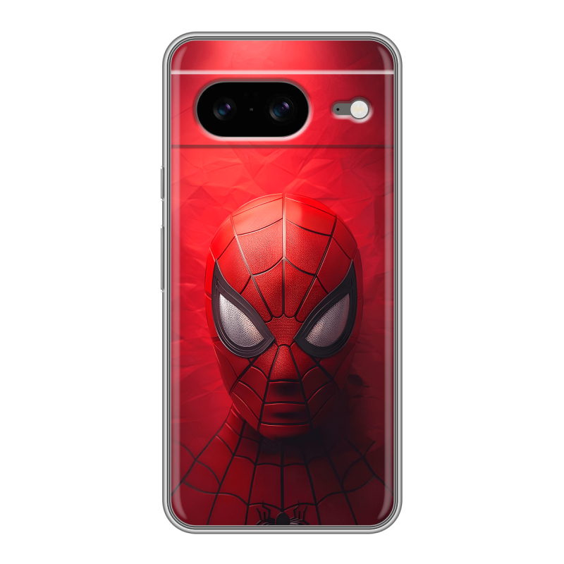 Силиконовый чехол на Google Pixel 8 с принтом Spiderman Человек паук Силиконовый чехол на Google Pixel 8 с принтом Spiderman Человек паук
