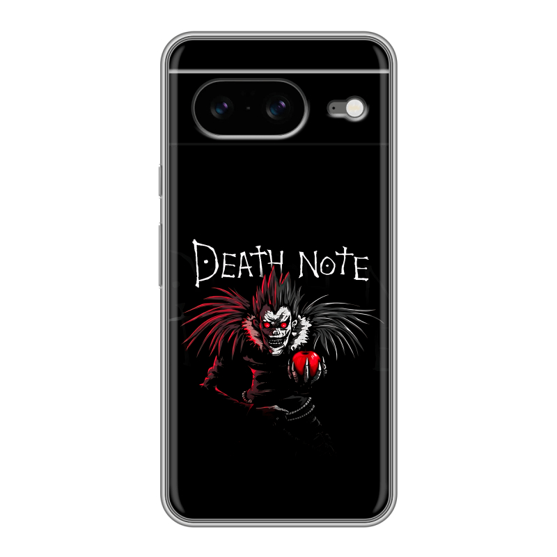 Силиконовый чехол на Google Pixel 8 с принтом Death note Тетрадь смерти Силиконовый чехол на Google Pixel 8 с принтом Death note Тетрадь смерти