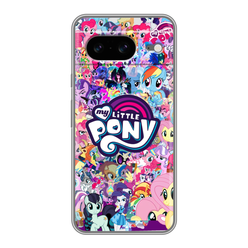Силиконовый чехол на Google Pixel 8 с принтом My little pony Дружба чудо Силиконовый чехол на Google Pixel 8 с принтом My little pony Дружба чудо