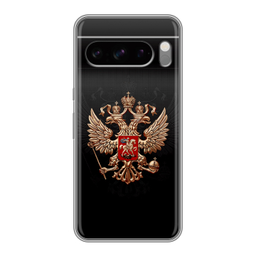 Силиконовый чехол на Google Pixel 8 Pro с принтом Герб России
