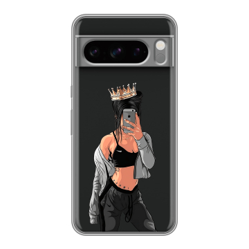 Силиконовый чехол на Google Pixel 8 Pro с принтом Женские принты