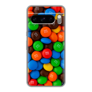 Силиконовый чехол на Google Pixel 8 Pro с принтом Конфеты