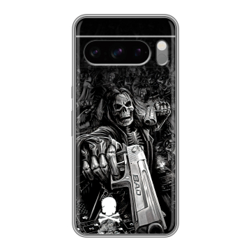 Силиконовый чехол на Google Pixel 8 Pro с принтом Скелет
