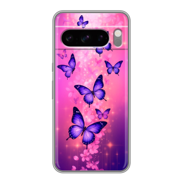 Силиконовый чехол на Google Pixel 8 Pro с принтом Бабочки