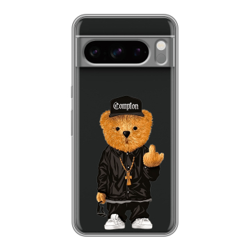 Силиконовый чехол на Google Pixel 8 Pro с принтом Мишка