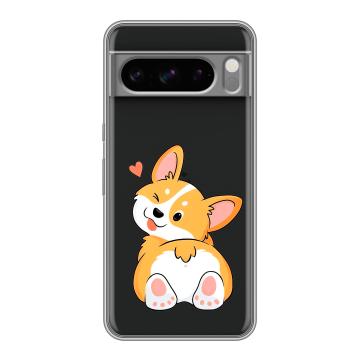 Силиконовый чехол на Google Pixel 8 Pro с принтом Корги