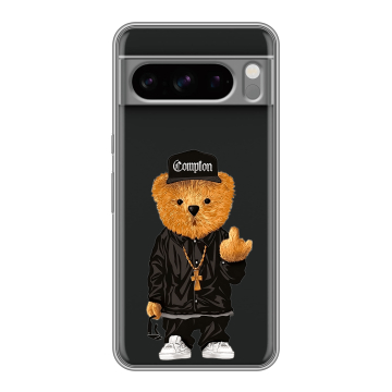Силиконовый чехол на Google Pixel 8 Pro с принтом Плюшевый медведь